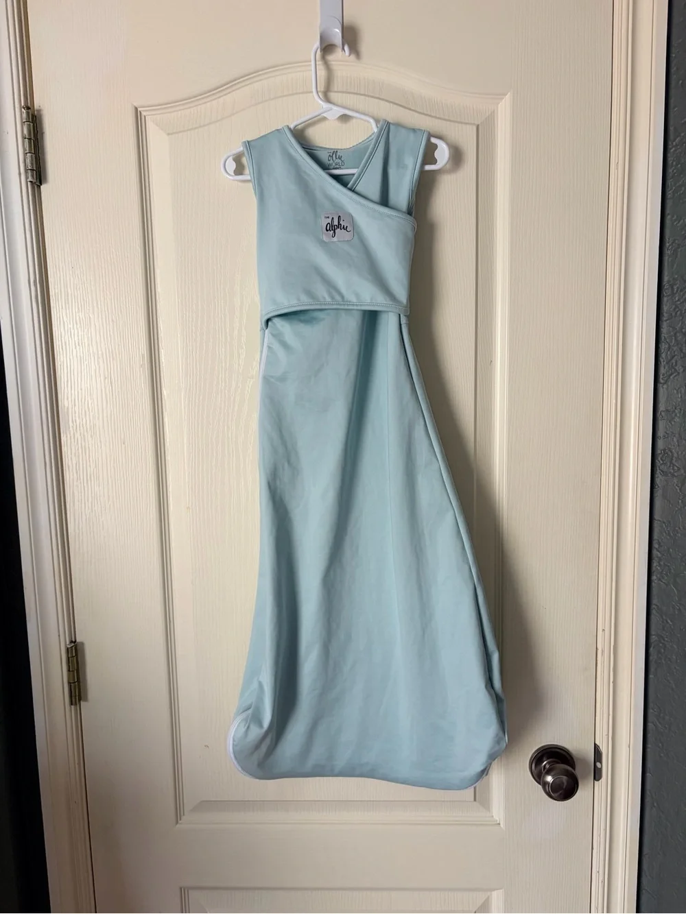 The Ollie World Alphie Sleep Sack Pouch, light blue, 12-24 months